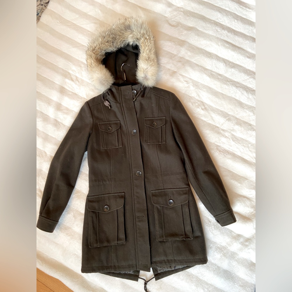 Marc New York (Andrew Marc) olive green peacoat-2